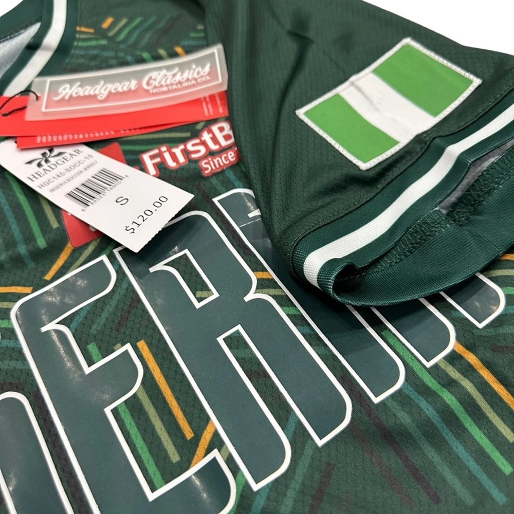 Nigeria International Team Men's Headgear Classics 1990 World Cup Soccer Jersey - Picture 5 of 5